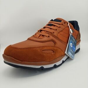 AMPHIBIOX GEOX U SANDRO B ABX A SUEDE NYLON U44S7A RUST NAVY